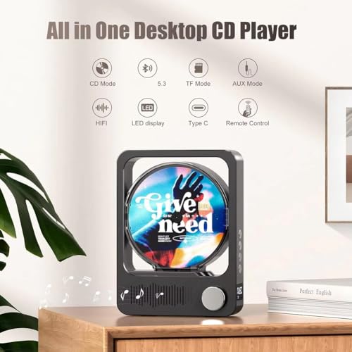 Lecteur CD portable pour une expérience d'écoute chaleureuse au salon