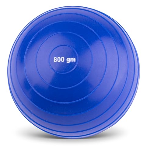 HAEST Javelin Ball 800g Textured | 90 mm Diameter | Blue | Heavyweight for Experienced Throwers | Versatile Training