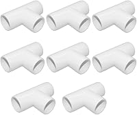 Vista 13 de Accesorio en T de PVC de 1", Conector de Codo de 3 Vías, Codo de 90 Grados con Salida Lateral Grado Muebles, Accesorios de Esquina de PVC