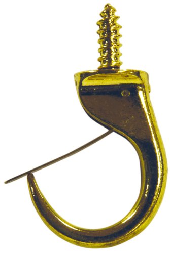 Hillman Group Hook Cup SFETY 1-1/4IN Brass 50361