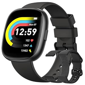 Smart watch for Men Women Fitness: 1.83″Fitness Tracker with Blutooth Call 24/7 Heart Rate SpO2 Sleep Monitor IP68 Waterproof 120+Sport Mode Activity Tracker Compatible iPhone Android Phones (3 Bands)