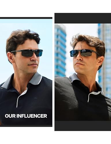 Image of BIRCEN Carbon-Fiber Polarized Sunglasses for Men: 0.74 oz & UV Protection