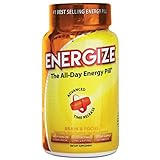 iSatori Energize Brain & Focus Caffeine Pills - Fast Acting All Day Energy Pills, Brain Booster, Energy and Focus Supplement, Time Release Caffeine Means No Jitters, No Crash (60 Tablets)