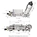 Aluminum Engine Oil Cooler 926-959 Oil Filter Housing Adapter Sensor Gaskets fit for 2017 2018 Dodge Charger Journey Challenger Chrysler 200 300 Jeep Wrangler Cherokee Ram Promaster V6 3.6L 68310865AB