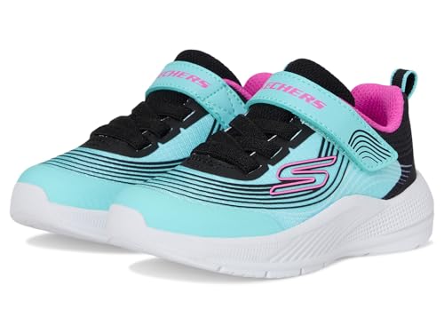 Skechers Garçon Fille Microspec Advance Basket, Aqua/Purple, 24 EU Skechers Garçon Fille Microspec Advance Basket, Aqua/Purple, 24 EU