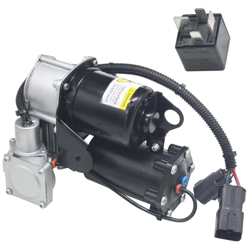 LUFASODERLING LR023964 Air Suspension Compressor Pump with Relay Compatible with Land Rover LR3 2005-2009 LR4 2010-2013 for Range Rover Sport 2006-2013 LR061663 LR044360(6Pins and 2Pins)