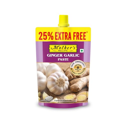 Image of Mother's Recipe Ginger Garlic Paste Pouch, 200gm | No Added Artificial Preservatives
