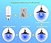 Texsens LED Blue Flame Effect Light Bulbs - 4 Modes Flickering Fire Flame with Upside-down Effect, Simulated Decorative Lights Vintage Flaming Lamp for Halloween/Christmas Decoration/Party/Bar- 2 Pack