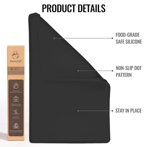 MateeyLife Tapete De Comida Para Cães E Gatos Para Pisos À Prova D'Água, Tapetes Antiderrapantes Pa