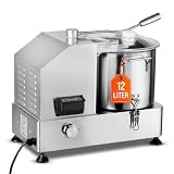 GastroHero Kutter 12L, Cutter für Gemüse & Brot, Edelstahl CU-ECO12