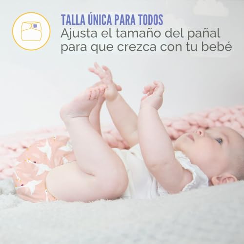 Miniatura 4 de Bambino Mio, Miosolo Set De Pañales De Tela, Blanco