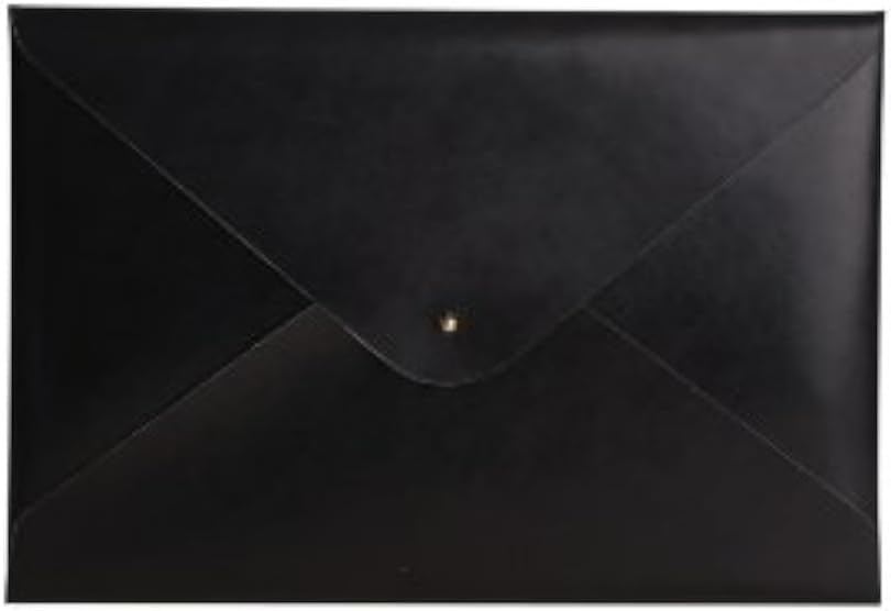 9 x 13-Inches Shiny Ivory Recycled Leather File Folder (PT00939)
