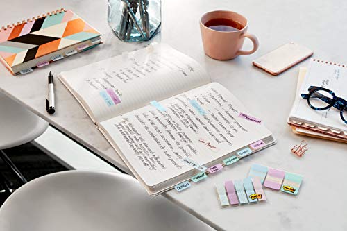 Marcadores de página Post-it 686-GRDNT, cores pastéis variadas