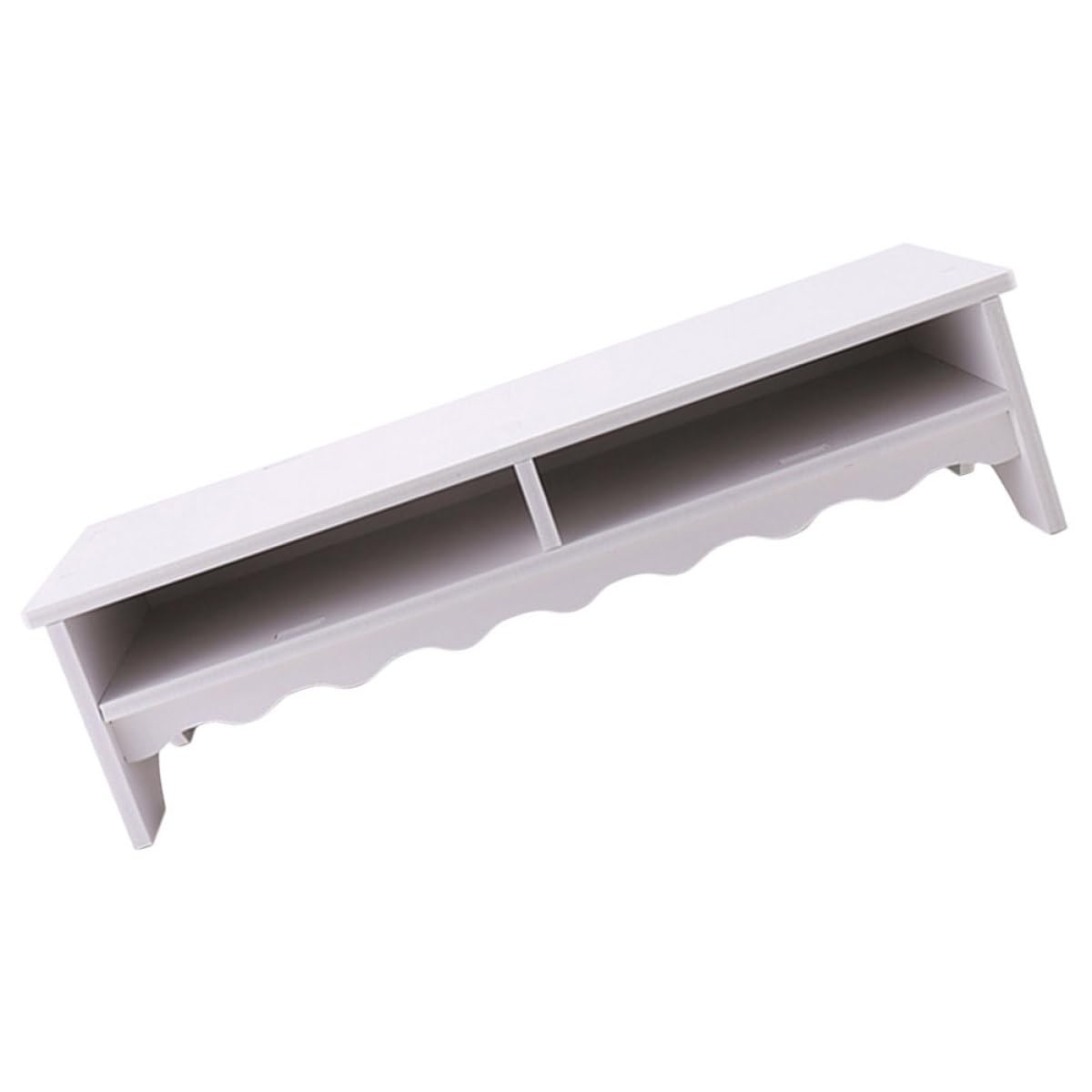 Support écran ordinateur bureau blanc FOMIYES rehausseur pc portable double niveau