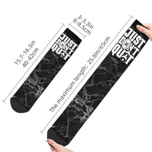 Just Don'T Quit Workout Weightlifting Gym Unisex Cushion Crew Sock Soft Casual Mid-Calf Socks4