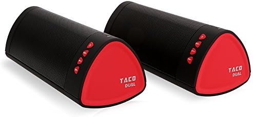 iDeaUSA Dual Bluetooth Wireless Speakers - Portable Speaker Combo Pack, 4x Woofers with Buddy Setup, Boombox, Up to 10 hours play time, Built in Mic, NFC Compatible for iPhone, Samsung, Nexus and more