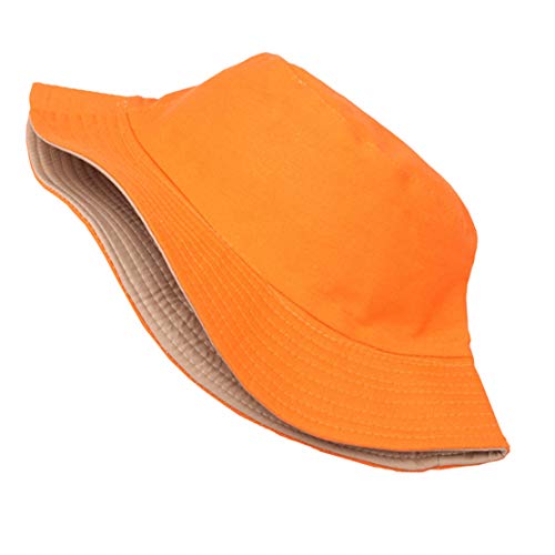 Hat Fisherman Cap Cotton Beach Sun Hat For Hunting Fishing Outdoor Activities For Men Women Orange #TOP2