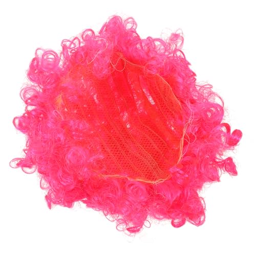 FRCOLOR Rose Red Wig Curly Party Wig for Festival for Cospla
