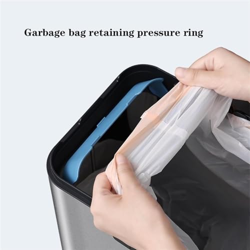 Caneca de Basura Automática de Acero Inoxidable 30L miniatura 5
