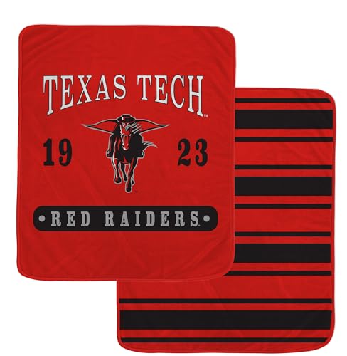 Pegasus Sports NCAA Texas Tech Red Raiders Varsity Plaque 2 Sided Blanket