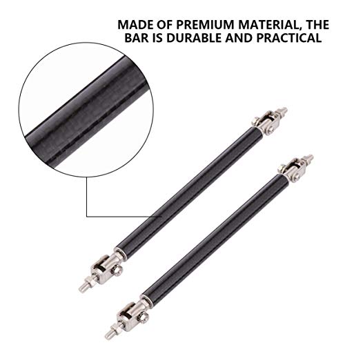 2 Unidades Barra Dianteira e Traseira De Fibra De Carbono Suportes Labiais Dianteiros Barra Decorati