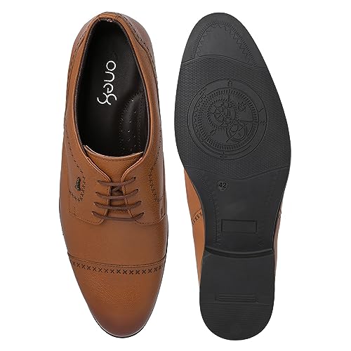 Image of ONE8 Select by Virat Kohli Men's Premium Leather Formal Lace-up Shoes