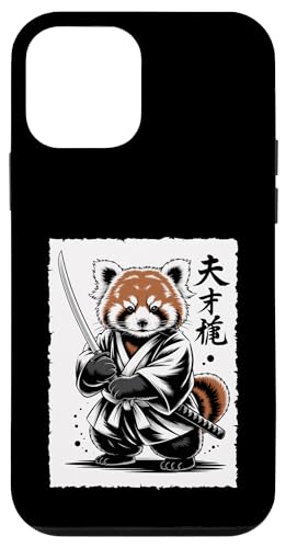 Vintage Japanese Red Panda Samurai Graphic X}zP[X iPhone 12 mini p