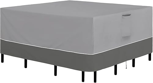 Miniatura 1 de Easy-Going Juego de fundas cuadradas para muebles de patio, 84 x 84 pulgadas, para mesa y silla, impermeables, resistentes a los rayos UV, juego de