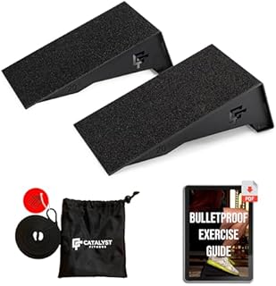 Catalyst ProWedges  Professional Steel Squat Wedges  Slant Board for Heel Elevated Squats and Calf Raises  Heavy-Duty Anti-Slip Squat Blocks for Knees Over Toes and ATG Workouts