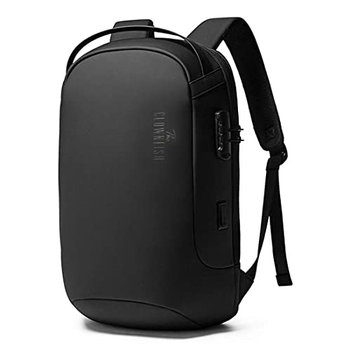 Image of THE CLOWNFISH Water Resistant Anti-Theft Unisex Travel Laptop Backpack with USB Charging and Password Number Lock