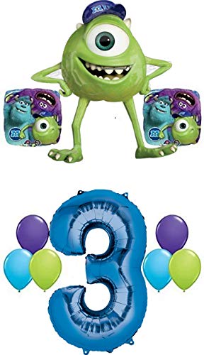 The Ultimate Monsters University Monsters Inc 3rd Birthday Party Supplies and Balloon Decorations