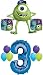 The Ultimate Monsters University Monsters Inc 3rd Birthday Party Supplies and Balloon Decorations