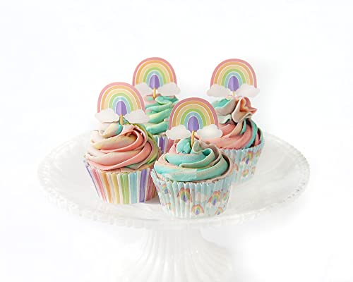 Anniversary House 12 topper per torta arcobaleno