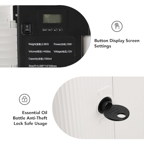Difusor aromático eléctrico de 1000ml con control APP miniatura 5