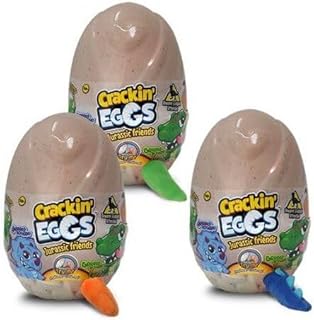 لعبة تكسير البيض جوراسيك فريندز على شكل ديناصور صغير من رور