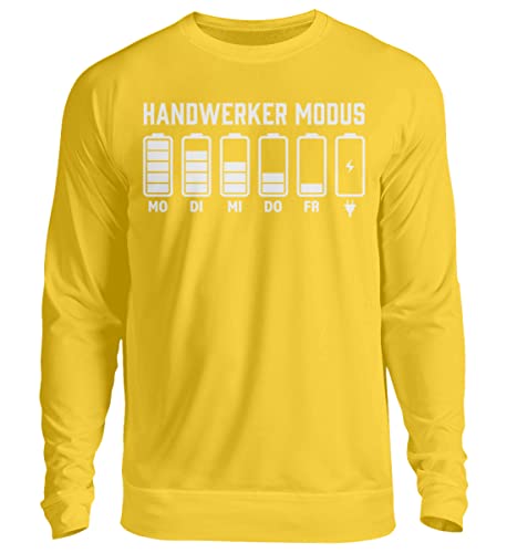 Pull unisexe jaune soleil XXL chaud et ample style Mode artisan