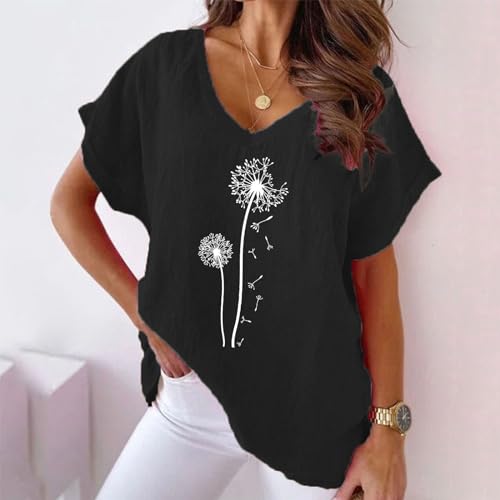 Camiseta Feminina Básica Feminina Verão Camisas Soltas Pijamas Top Meninas Adolescentes Moletom Ao