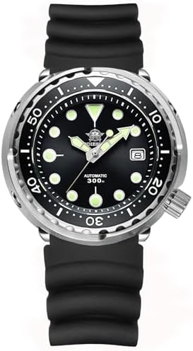 ADDIESDIVE Diver Watches for Men 47.5 MM Automatic Wristwatch Nh35 Waterproof 300 M Luminescent Chromalight Dial My-H5