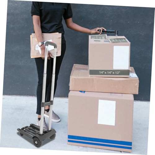 Carretilla plegable portátil con mango telescópico ajustable miniatura 6
