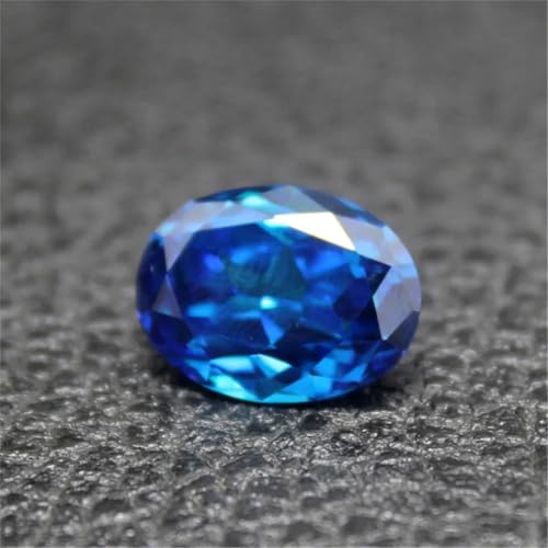 Saphir bleu clair de forme œuf, une gemme de prestige facettée pour joaillerie fine - 4