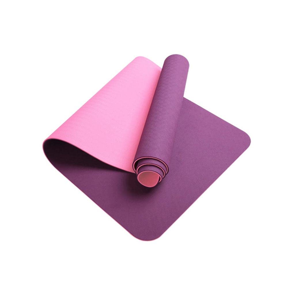 TPE Non-slip Yoga Mat Pad 72 X 24 Anti-tear Exercise Workout Mat for Gym Home Pilates Fitness Gray