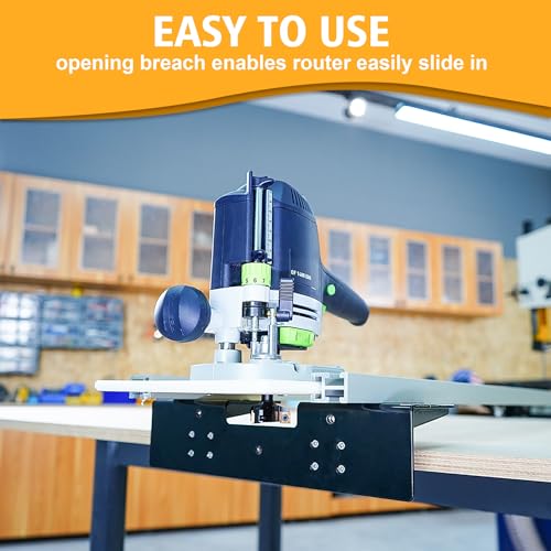 SpeTool Router Sled for Flattening Slabs, 48 inches 3-Axis Precision Height Adjustment System Router Sled Kit Reinforced Rails for Woodworking Planing Wood Slab Flattening Jig Mill