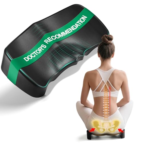 CXDYLCGF Ergonomic Seat Cushion for Office Chair, Car, Study and Meditation, Tailbone Relief, Spine Alignment, Pelvic Support, Posture Corrector