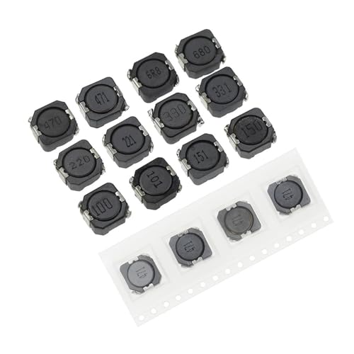 WHWRCADV 10 PCS 104R Power Inductor Shielding 2.2/4.7/6.8/10/15/22/47/68UH SMD Inductance CD104 100/150/220/330/470UH 10 * 10 * 4(10pcs 100UH-101)