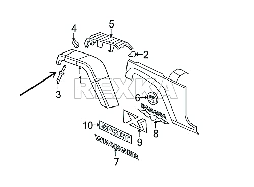 Rexka 50Pcs Fender Flare Bumper Door Trim Plastic Rivet Retainer 1/4 Hole Compatible With Chrysler 6506007Aa 07-20 Jeep Wrangler, Wrangler Unlimited Jk & 02-12 Liberty Kj Gm 10184895 Ford N803862-S #TOP3