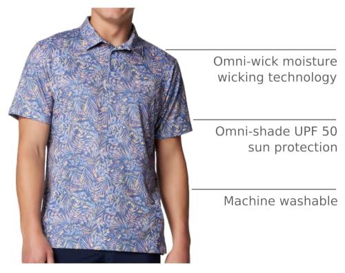 Columbia Mens Slack Tide Stretch Polo miniatura 4