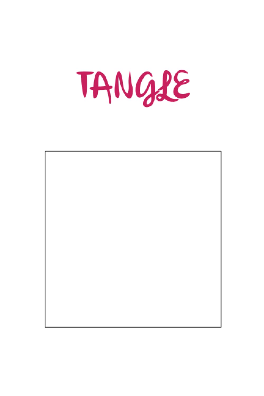 Tangle tiles square note book journal doodling color book for kids and adults 4 x 4 blank squares