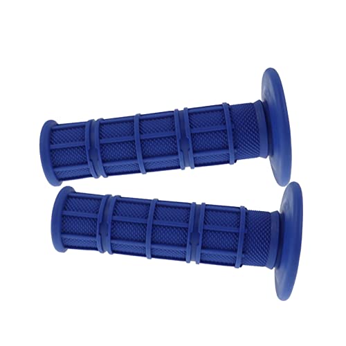 Flypig 7/8" Practical Motorcycle Hand Grips Dirt Bike Motocross Rubber Gel Handlebar Grip - Blue Universal Non Slip Rubber Bar End #TOP4