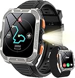 Smartwatch Masculino com GPS e Bússola | Chamadas Bluetooth, +100 Modos, Tela HD 1.91” | Bateria de Longa Duração | Compatível iPhone e Android