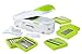Gourmia GCU9215 Multipurpose Kitchen Dicer Set Mandoline, Julienne, Slicer, Chopper, Shredder,and Grater Set With 7 Interchangeable Stainless Steel Blades,Hand Guard&Storage Lid,BPA free